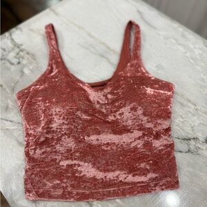 Red soft lululemom align tank size 4